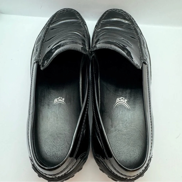 Tod's Black Patent Leather Loafers Womens Size 38.5 - Picture 3 of 10